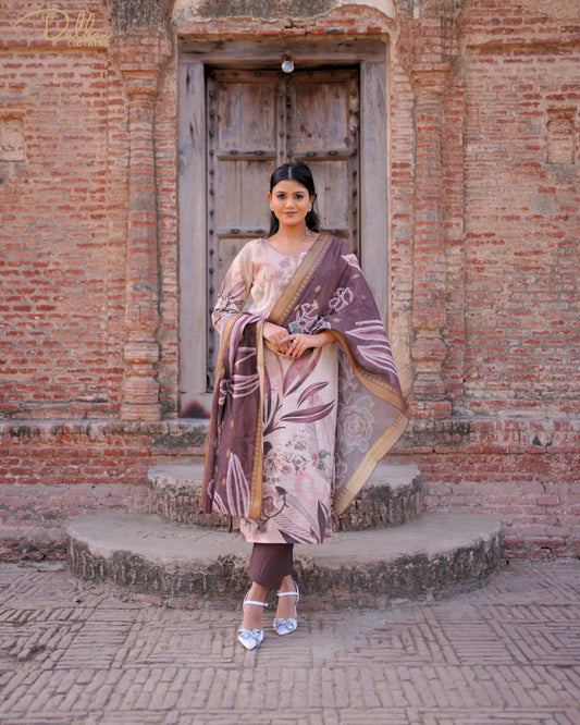 Floral Printed Kurta Set | MX 168 A