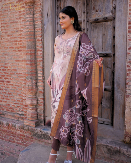 Floral Printed Kurta Set | MX 168 A