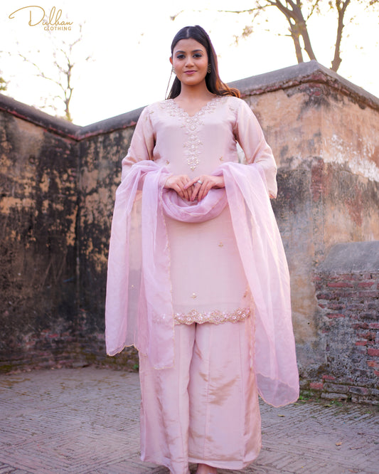 Pastel Pink Kurta Set | MX 153A